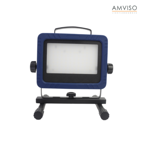 alt="AMVISO single battery handheld power tool work light"